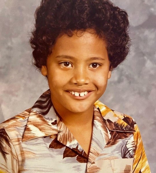 dwayne johnson childhood photo