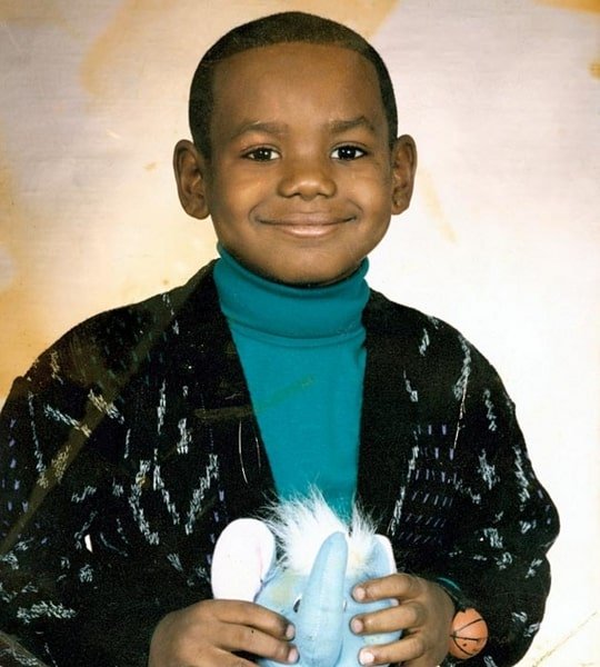 lebron james childhood photo