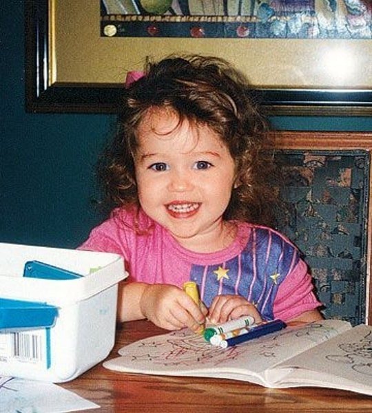 miley cyrus childhood photo