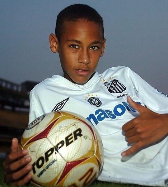 neymar childhood photo