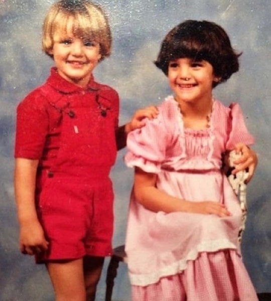 pedro pascal childhood photo sister